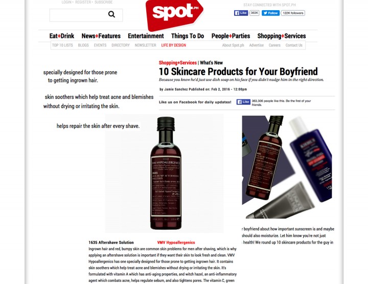 1635 Aftershave Solution - SpotPH